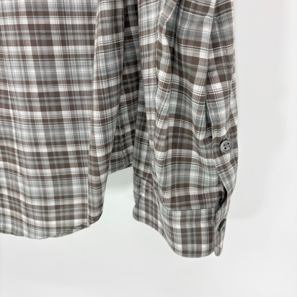 John Varvatos Shirt Large Plaid Long Sleeve Button Up Cotton Double Flap Pockets - Picture 6 of 8